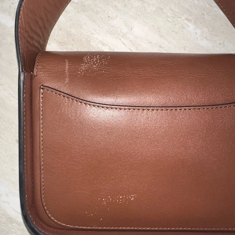 RADLEY LONDON Dark Brown Leather Crossbody with Gold Hardware